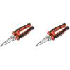 Crescent Wiss 8-1/2″ EZ Utility Snip – Easy Snips for Home Improvement, Repair Shops & Garden – Heavy Duty Electrician Tools – WEZSNIP(Pack of 2)