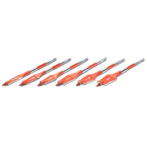Crescent 12 Piece Screw Point Paddle Drill Bit Set | CDSPSET-12(6 Piece)