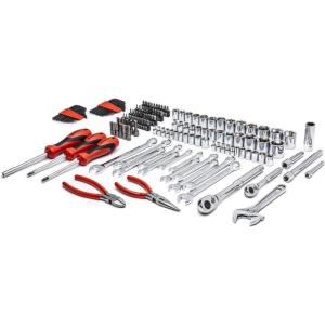 Crescent 150 Piece 1/4″ and 3/8″ Drive 6 Point SAE/Metric Professional Tool Set – CTK150(150 Piece)