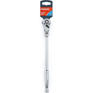 Crescent 3/8″ Drive 72 Tooth Quick Release Flex Head Teardrop Ratchet 11-1/4″ – CRW10(1/2 inch)