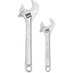 Crescent Adjustable Wrench Set – Home Improvement, Repair & Garage Hand Tools – Carded – 2 Piece Wrenches Set – 8″ & 12″ – AC2812VS(8″ & 12″)