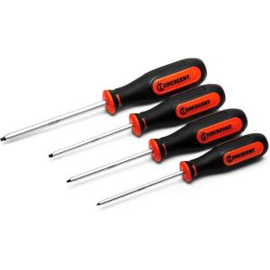 Crescent ‎CRESCENT 4 Piece Square Screwdriver Set, Square S0x4″”, S1x4″”, S2x4″”, and S3x5 – CSQSET4PC