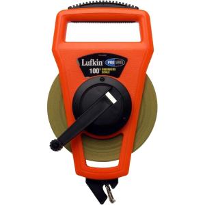 Crescent Lufkin 1/2″ x 100′ Pro Series Engineer’s Ny-Clad Steel Tape Measure – PS1806DN