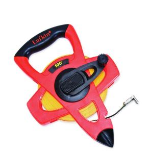Crescent Lufkin 1/2″ x 30m/100′ Hi-Viz Orange Fiberglass SAE/Metric Dual Sided Engineer’s Tape Measure – FM030DM(30.5 m)