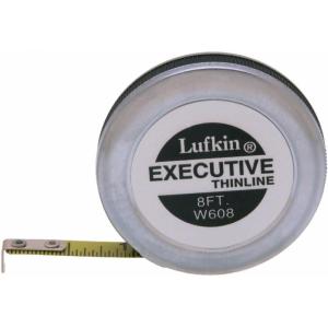 Crescent Lufkin 1/4″ x 8′ Executive Thinline Yellow Clad Pocket Tape Measure – W608
