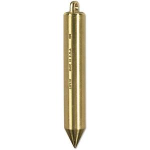 Crescent Lufkin 20 oz. Inage Solid Brass Cylindrical Plumb Bob – TT590N , Black