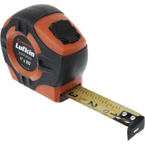 Crescent Lufkin 3/4″ x 16′ Quikread® Power Return Yellow Clad Tape Measure – PQR1316N(25 Foot Quickread)