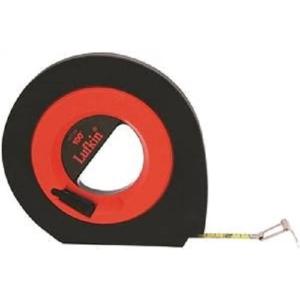 Crescent Lufkin 3/8″ x 100′ Hi-Viz® Orange Engineer’s Speedwinder® Yellow Clad Long Steel Tape Measure – HYT100D