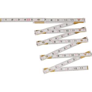 Crescent Lufkin 5/8″ X 6′ Red End® Engineer’s Scale Wood Rule – 1066DN , White