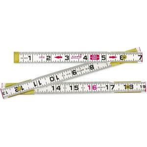 Crescent Lufkin 5/8″ x 2m/6′ Red End® SAE/Metric Wood Rule – 062CMEN