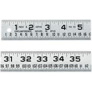 Crescent Lufkin 954FTN 1-1/4″ x 4′ Tinner’s Circumference Steel Rule(Tinner’s Circumference)