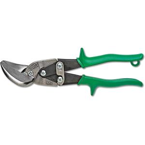 Crescent Wiss MetalMaster Offset Straight & Right Cut Aviation Snips – Heavy-Duty Metal Cutter with Spring-Loaded Return – Premium Hand Tool – M7R – 9-1/4″, Green(Right/Straight)