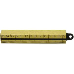Lufkin 20 oz. Outage Solid Brass Square Metric Plumb Bob – T150MMN , Black