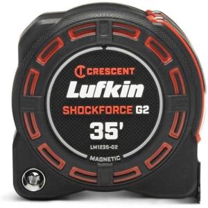 Lufkin Shockforce G2 25-ft Nite Eye Magnetic Tape Measure- LM1225B-02(35′)