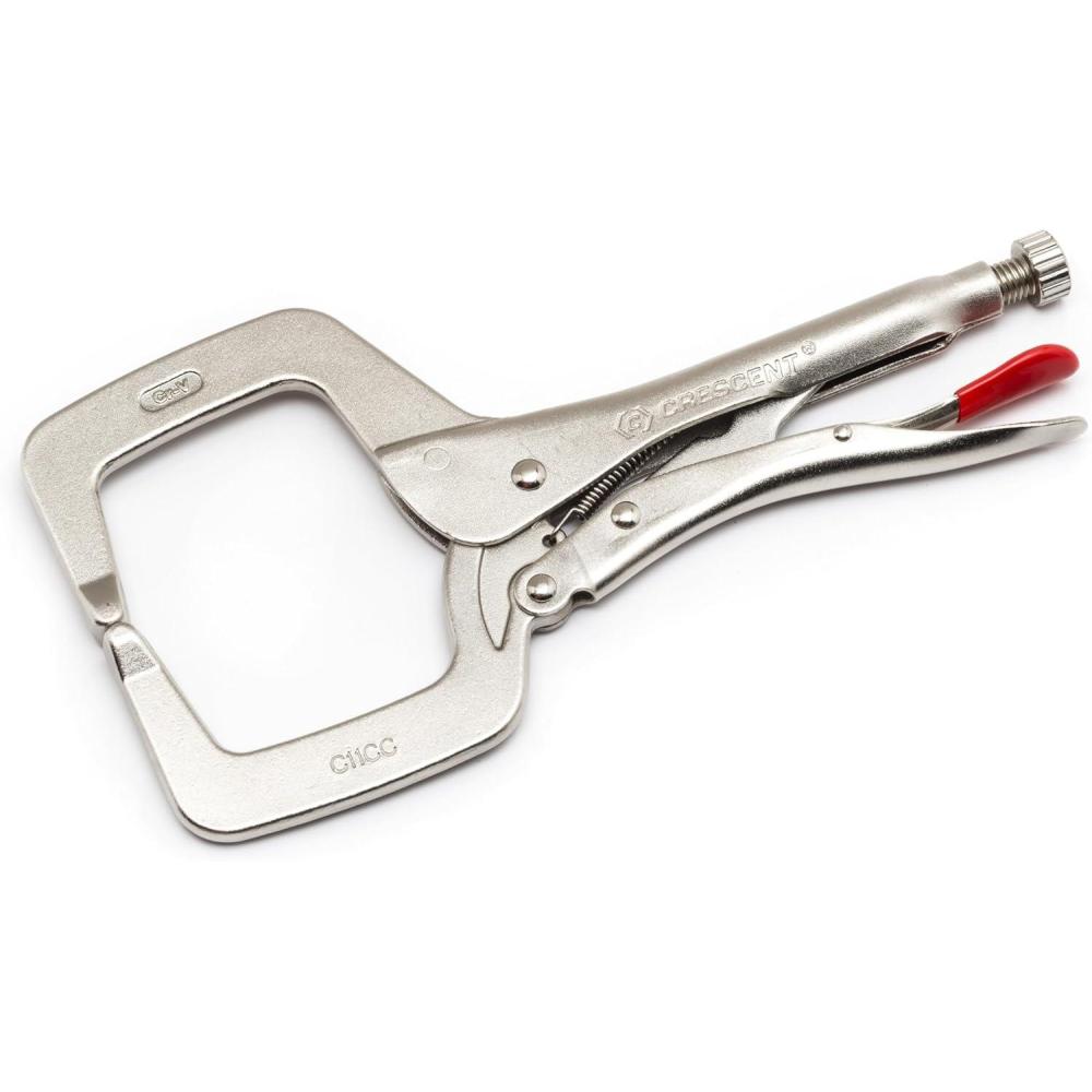 image:imageCrescent 6 Locking CClamp with Swivel Pads  Carded  C6CCSVN RedC11CCVNs