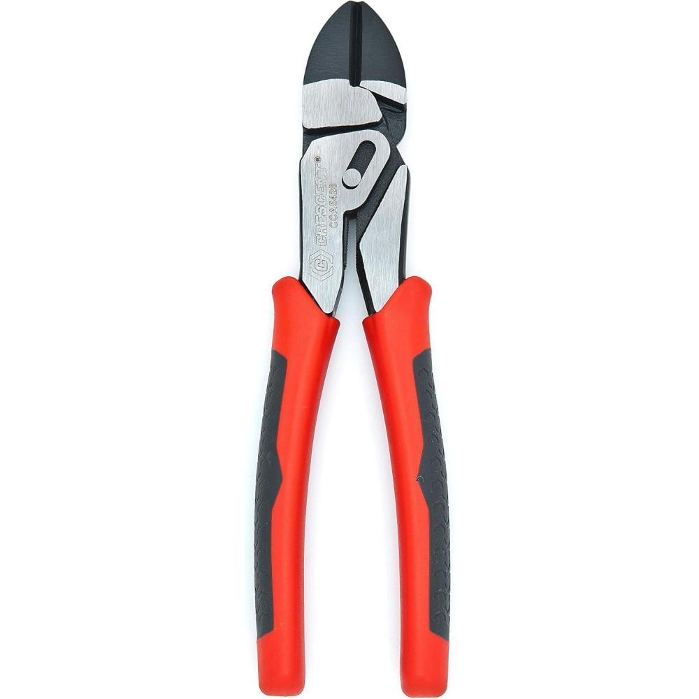 image:imageCrescent 9 Linemans Compound Action Dual Material Pliers  CCA20509 Red8Inch