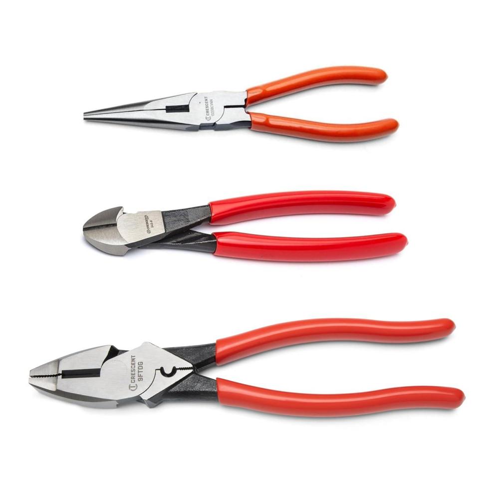 image:imageCrescent 9FTDG Linesman Wide Fish Tape Puller Dipped Plier 95 Size
