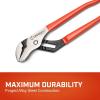 Crescent 10″ Smooth Jaw Dipped Handle Tongue & Groove Pliers – Versatile Hand Tool for Home Improvement & Plumbing Tasks – 10TGSJDG