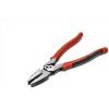 Crescent 9″ Lineman’s Compound Action Dual Material Pliers – CCA20509, Red(9-Inch)