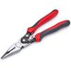 Crescent 9″ Pro Series Long Nose Compound Action Dual Material Pliers – PS6549C, Black, full size