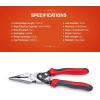 Crescent 9″ Pro Series Long Nose Compound Action Dual Material Pliers – PS6549C, Black, full size