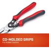 Crescent 9″ Pro Series Long Nose Compound Action Dual Material Pliers – PS6549C, Black, full size