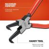 Crescent 90-Degrees Internal Snap Ring Pliers – Heavy Duty Mechanic Tool for Internal Snap Rings Removal – Curved Tips – 7″ – 7CISRDG