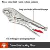 Crescent Curved Jaw Locking Pliers with Wire Cutter – Home DIY & Professional Mechanic Hand Tool for Nuts & Bolts, Cables, Wires – 7″ – C7CVN(5 inch)