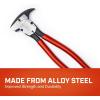 Crescent Dipped Handle, Heavy-Duty Solid Joint Fence Tool Pliers – Premium Wire Cutter & Staple Puller – 193410CVNN-05-10″, Red