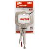 Crescent Locking C-Clamp with Swivel Pad Tips – Heavy-Duty Adjustable Clamp with Hex Key Recess & Compound Action – C11CCSVN – 11″, Red(C11CCSVN)