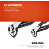 Crescent Z2 K9 Straight Jaw Dual Material Tongue & Groove Plier Set – Adjustable Plier Set with 8 Jaw Positions – Premium Hand Tool Set – 2-Piece Set – RTZ2CGSET2