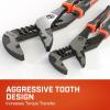 Crescent Z2 K9 Straight Jaw Dual Material Tongue & Groove Plier Set – Adjustable Plier Set with 8 Jaw Positions – Premium Hand Tool Set – 2-Piece Set – RTZ2CGSET2