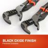 Crescent Z2 K9 V-Jaw Dual Material Tongue & Groove Plier Set – Adjustable Plier Set with 8 Jaw Positions – Premium Hand Tool Set – 2-Piece Set – RTZ2CGVSET2