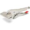 Crescent Locking C-Clamp with Swivel Pad Tips – Heavy-Duty Adjustable Clamp with Hex Key Recess & Compound Action – C11CCSVN – 11″, Red