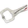 Crescent Locking C-Clamp with Swivel Pad Tips – Heavy-Duty Adjustable Clamp with Hex Key Recess & Compound Action – C11CCSVN – 11″, Red(C11CCSVN)
