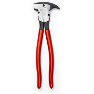Crescent Dipped Handle, Heavy-Duty Solid Joint Fence Tool Pliers – Premium Wire Cutter & Staple Puller – 193410CVNN-05-10″, Red