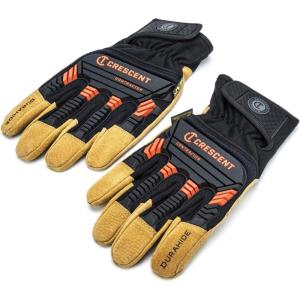 Crescent Heavy Impact Construction Work Gloves – Large – CWGLRG(Large)