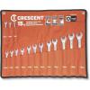 Crescent 15 Piece 12 Point Metric Combination Wrench Set with Tool Roll – CCWS5-05(15 Count (Pack of 1))