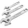 Crescent 3 Pc. Adjustable Wrench Set 6″, 8″ & 10″ – Mechanical & Plumbing Wrenches – With Larger Knurl & Hex Jaw – Chrome Plated to Resist Rust & Corrosion – Reduces Fatigue – Hand Tools – AC3PC