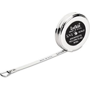 Crescent Lufkin 1/4″ x 5′ Architect’s Pocket Scale – W393