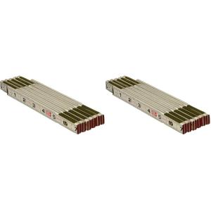 Crescent Lufkin Wood Rule, 5/8X6′, Redend Eng, Black – 1066DLN(1 Count (Pack of 2))