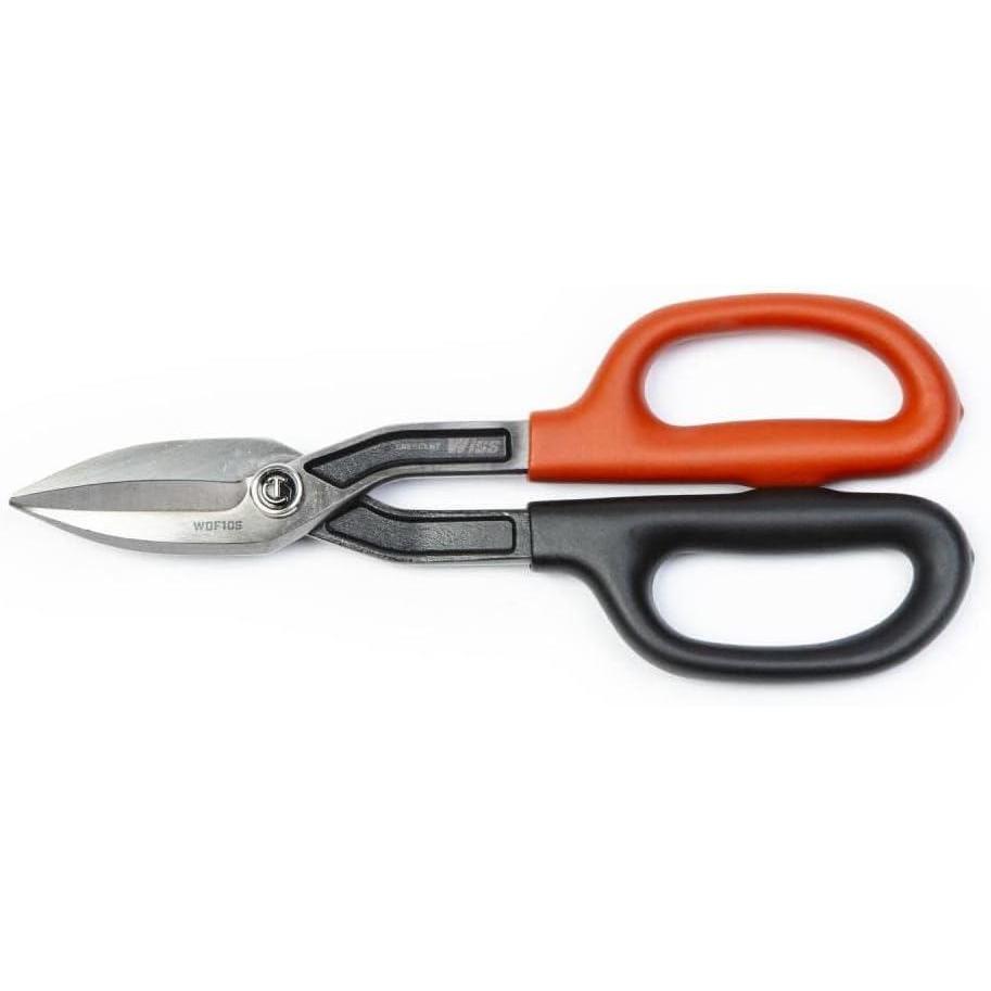 image:imageCrescent Wiss Straight Pattern Tinner Snips  Durable HeavyDuty Cutting Tool with Torque Control amp Ergonomic Handles  WDF12S  10