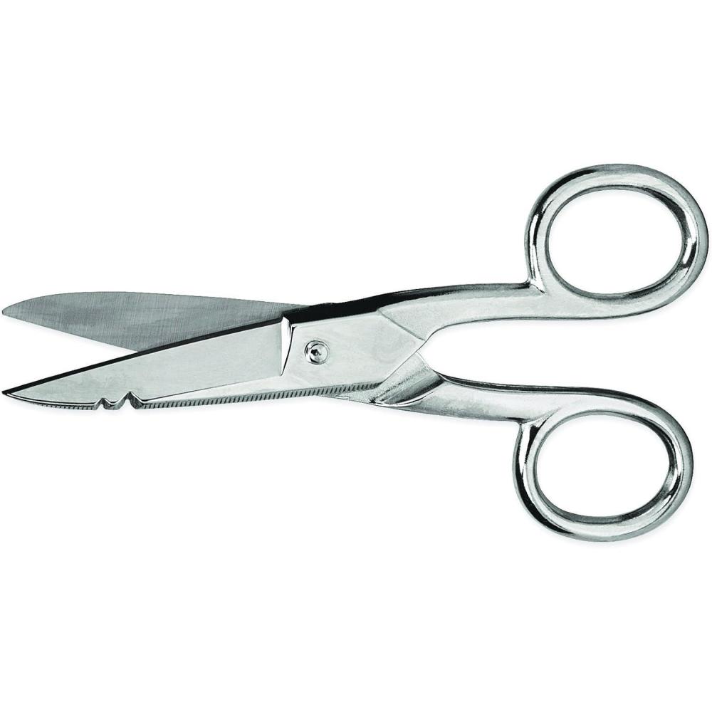 image:imageWiss 5 Electrician Scissors with Serrated Bottom Blade  17500000  Black