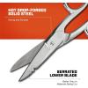 Crescent Wiss 5″ Electrician Scissors with Serrated Bottom Blade – Shears for Electrical Wires – Serrated to Cut Insulation – Electrician Tools – Metal Cutting Sharp Scissors – 175E5V