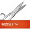 Crescent Wiss 5″ Electrician Scissors with Serrated Bottom Blade – Shears for Electrical Wires – Serrated to Cut Insulation – Electrician Tools – Metal Cutting Sharp Scissors – 175E5V