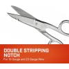Crescent Wiss 5″ Electrician Scissors with Serrated Bottom Blade – Shears for Electrical Wires – Serrated to Cut Insulation – Electrician Tools – Metal Cutting Sharp Scissors – 175E5V