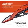 Crescent Wiss Lightweight Aluminum Tinner Snips – Durable Metal Cutter Tool with Torque Control & Adjustable Pivot Bolt – WAL13S – 12″