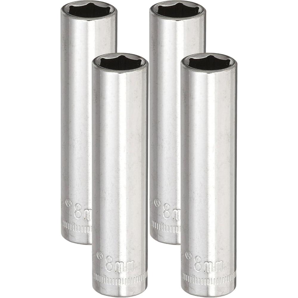 image:imageCrescent 14 Drive 6 Point Deep Metric Socket 8mm  CDDS15NOne Size Pack of 4