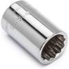 Crescent 1/2″ Drive 12 Point Standard Metric Socket 16mm – CDS76N