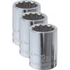 Crescent 3/8″ Drive 12 Point Standard Metric Socket 12mm – CDS42N(One Size (Pack of 3))